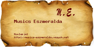 Musics Eszmeralda névjegykártya